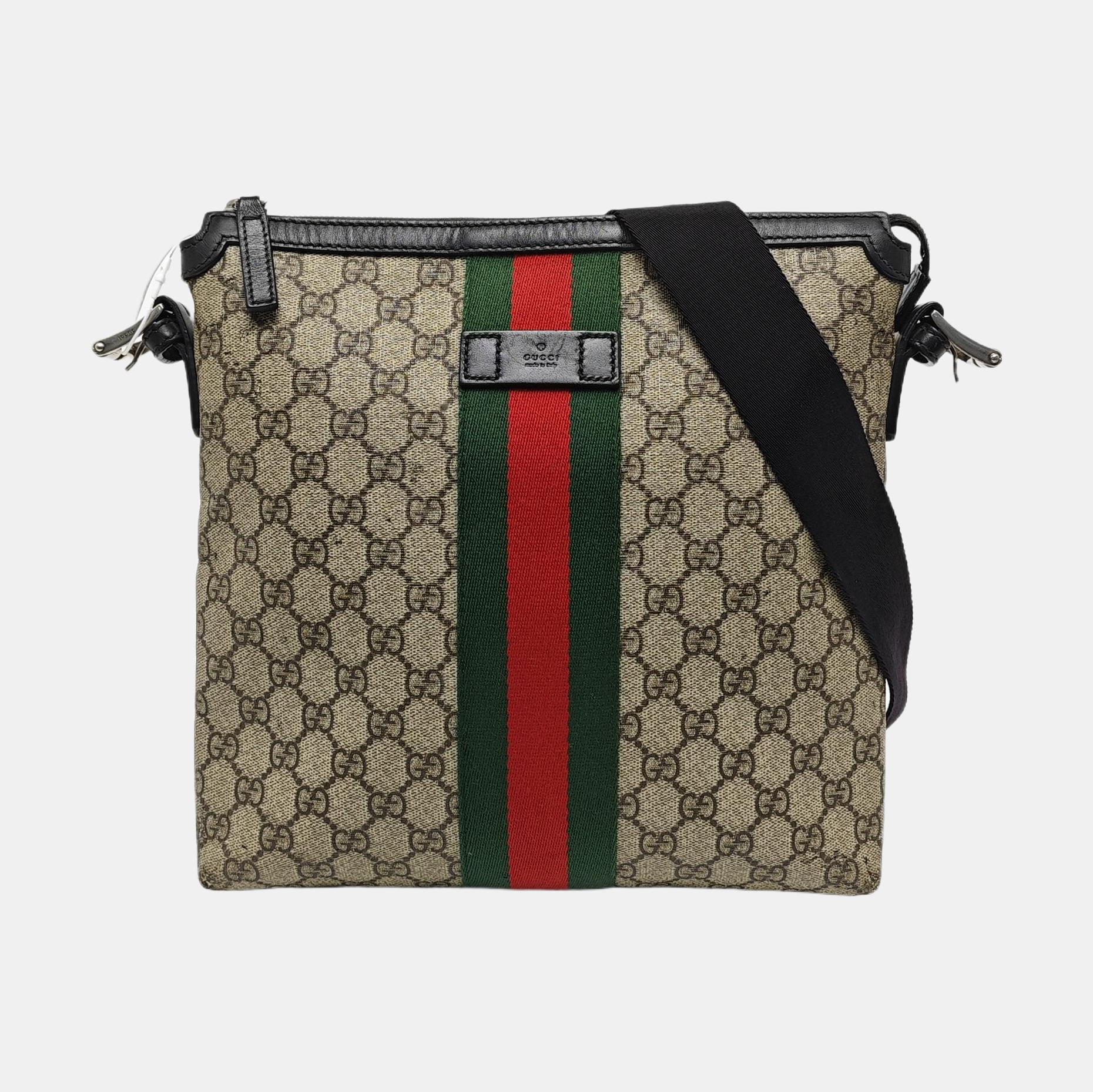 GG Supreme Monogram Coated Canvas Black