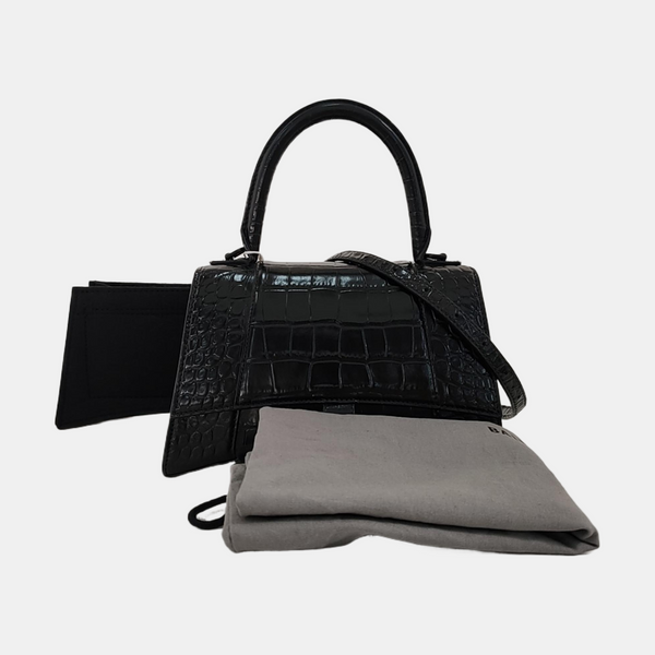 Hourglass S Calfskin Black