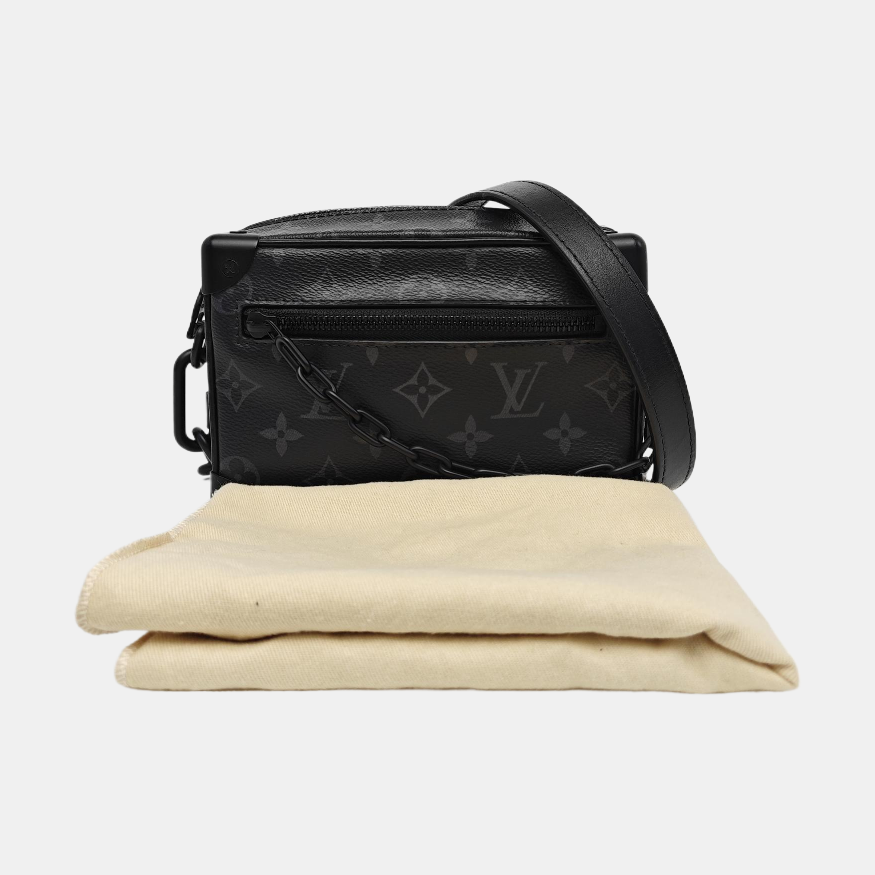 SOFT TRUNK Mini Monogram Coated Canvas Black