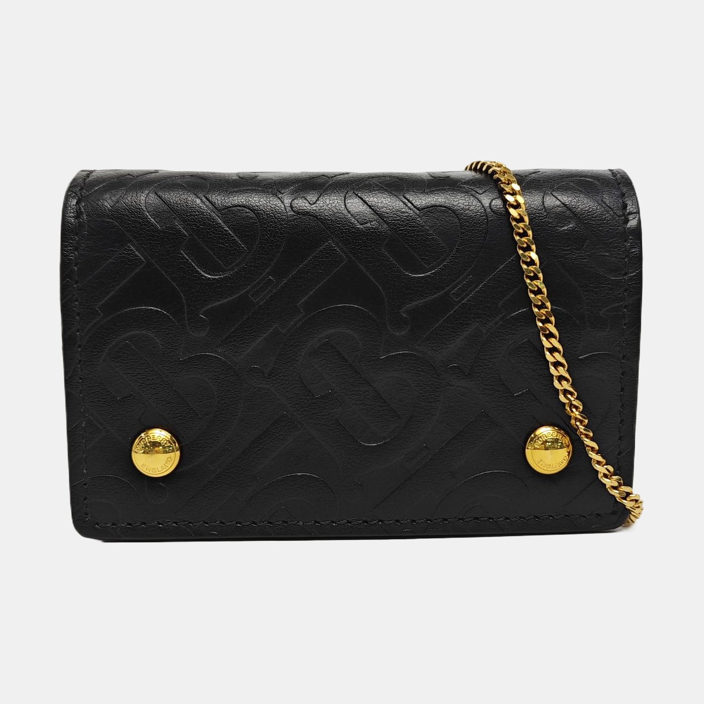 Bolso de Hombro de Piel de Becerro Negro