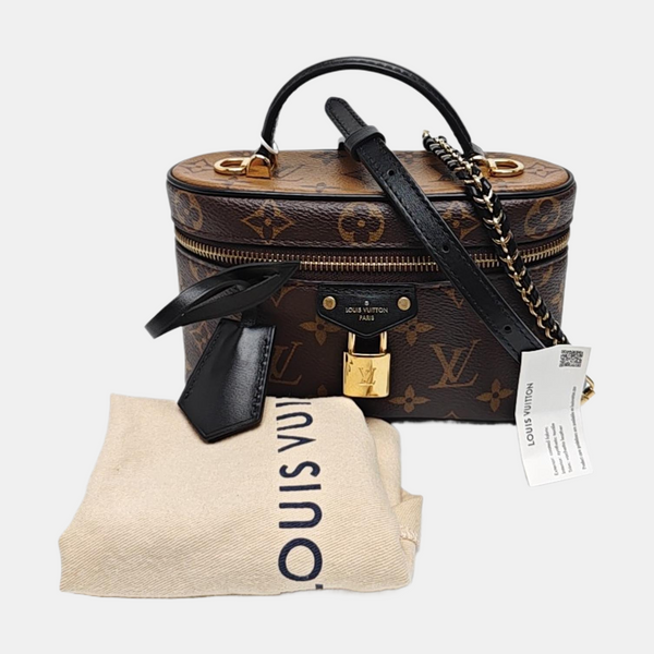 Vanity Chain Pouch Monogram Coated Canvas Brown