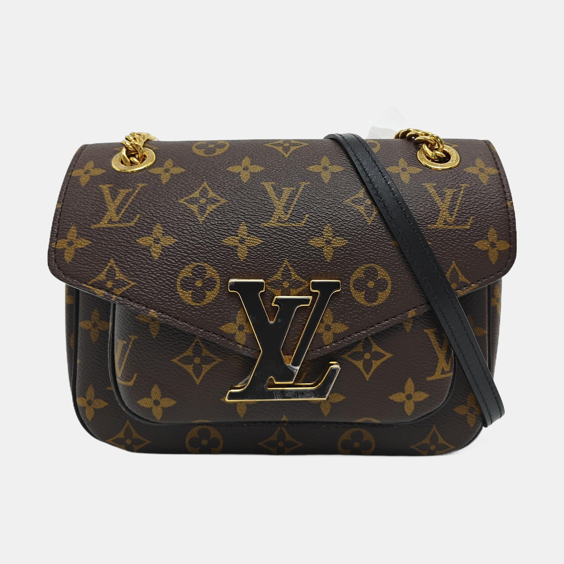 PASSY Monogram Coated Canvas Brown