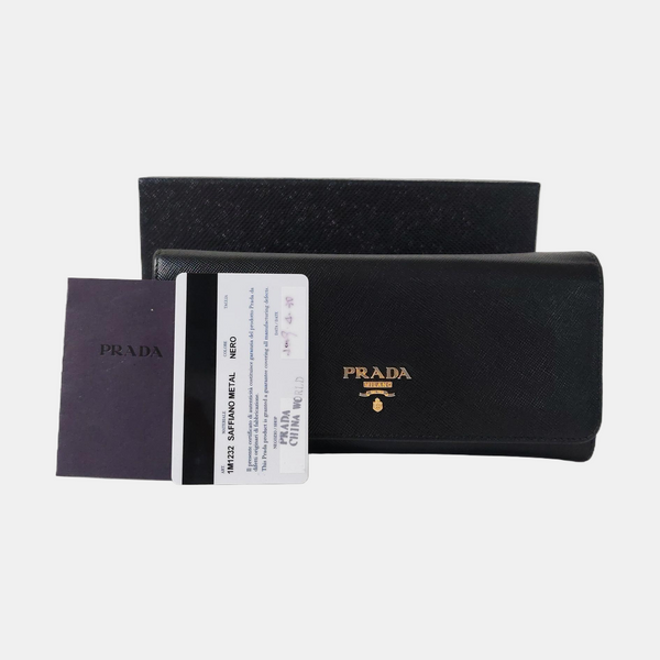 Saffiano Calfskin Wallet Black