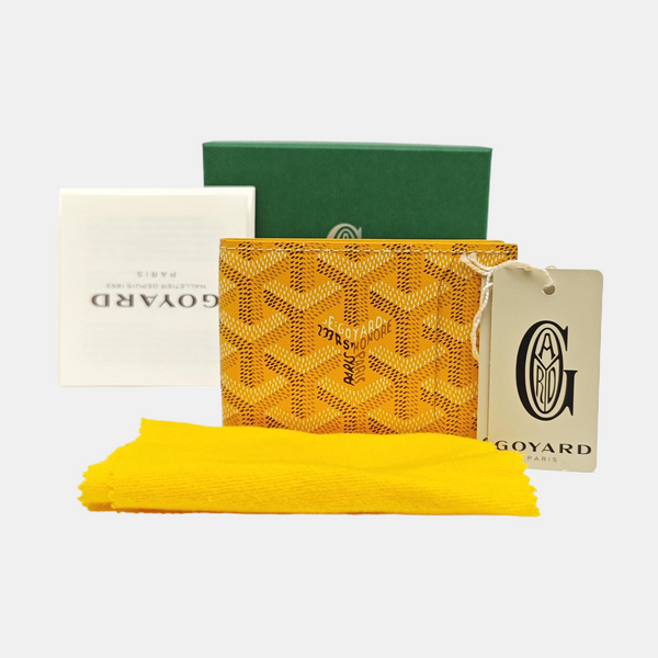 Coated Canvas Wallet Yellow