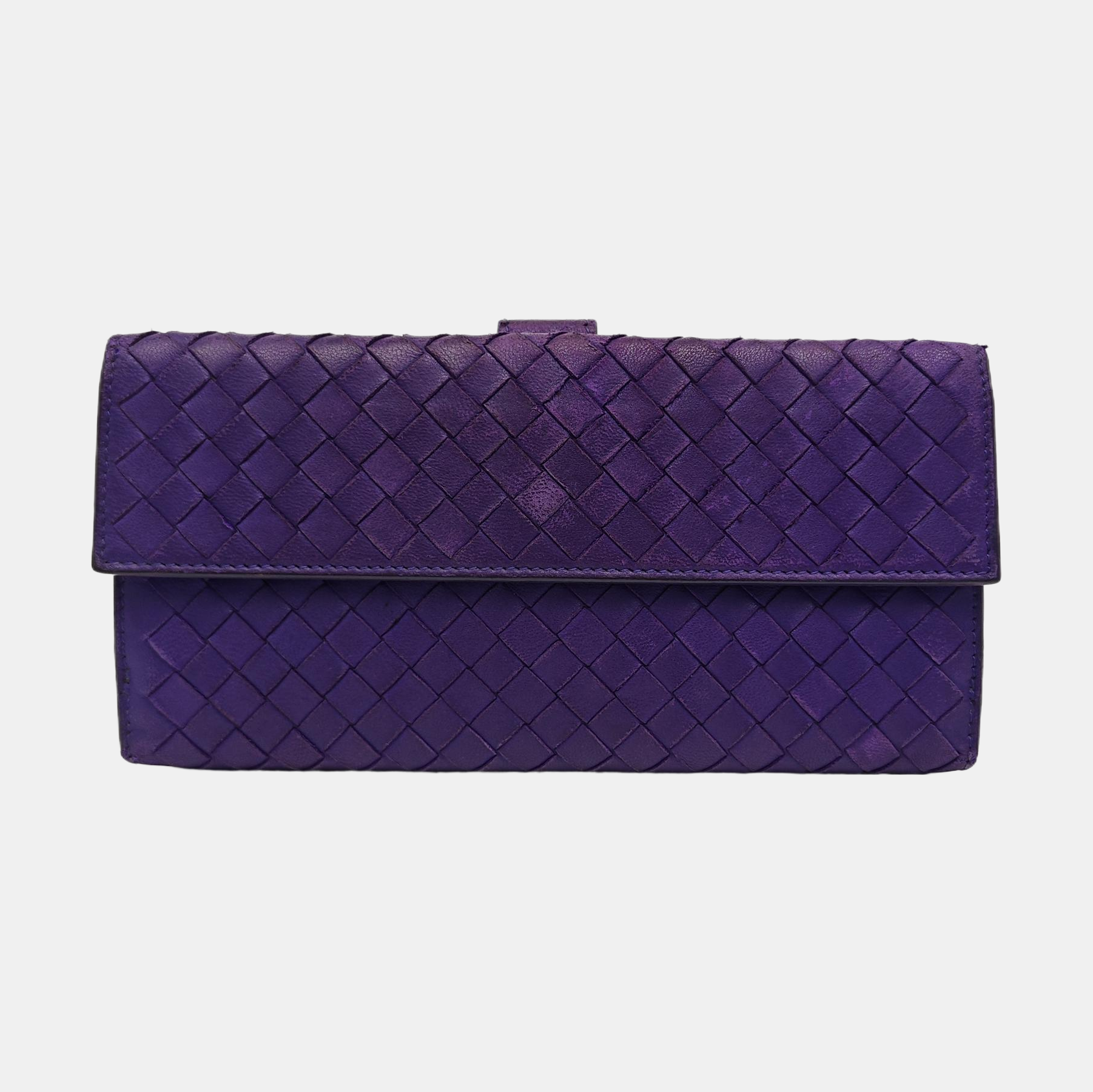 Calfskin Wallet Purple