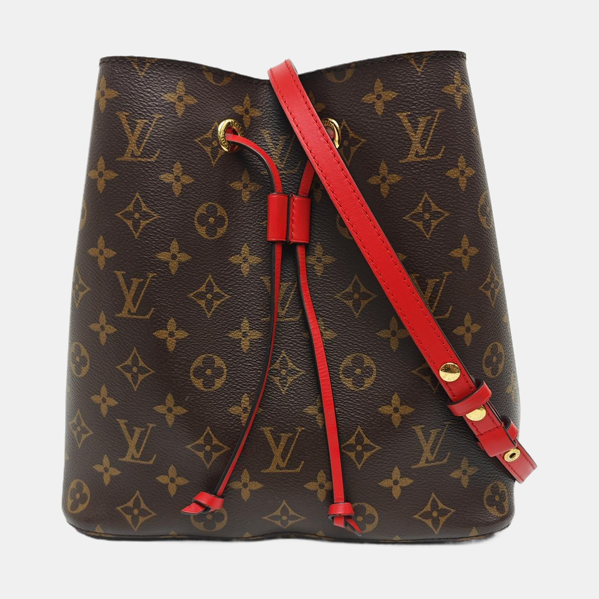 NÉONOÉ MM Monogram Coated Canvas Brown