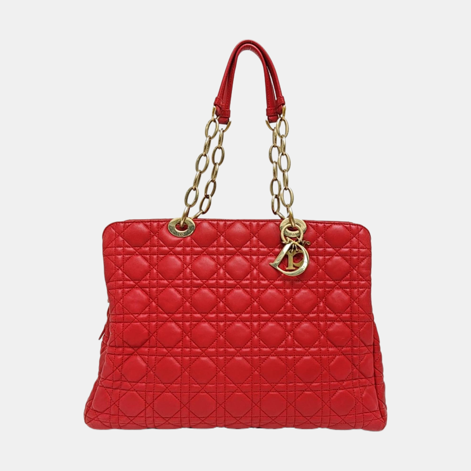 Dior Soft Cannage Lambskin Red