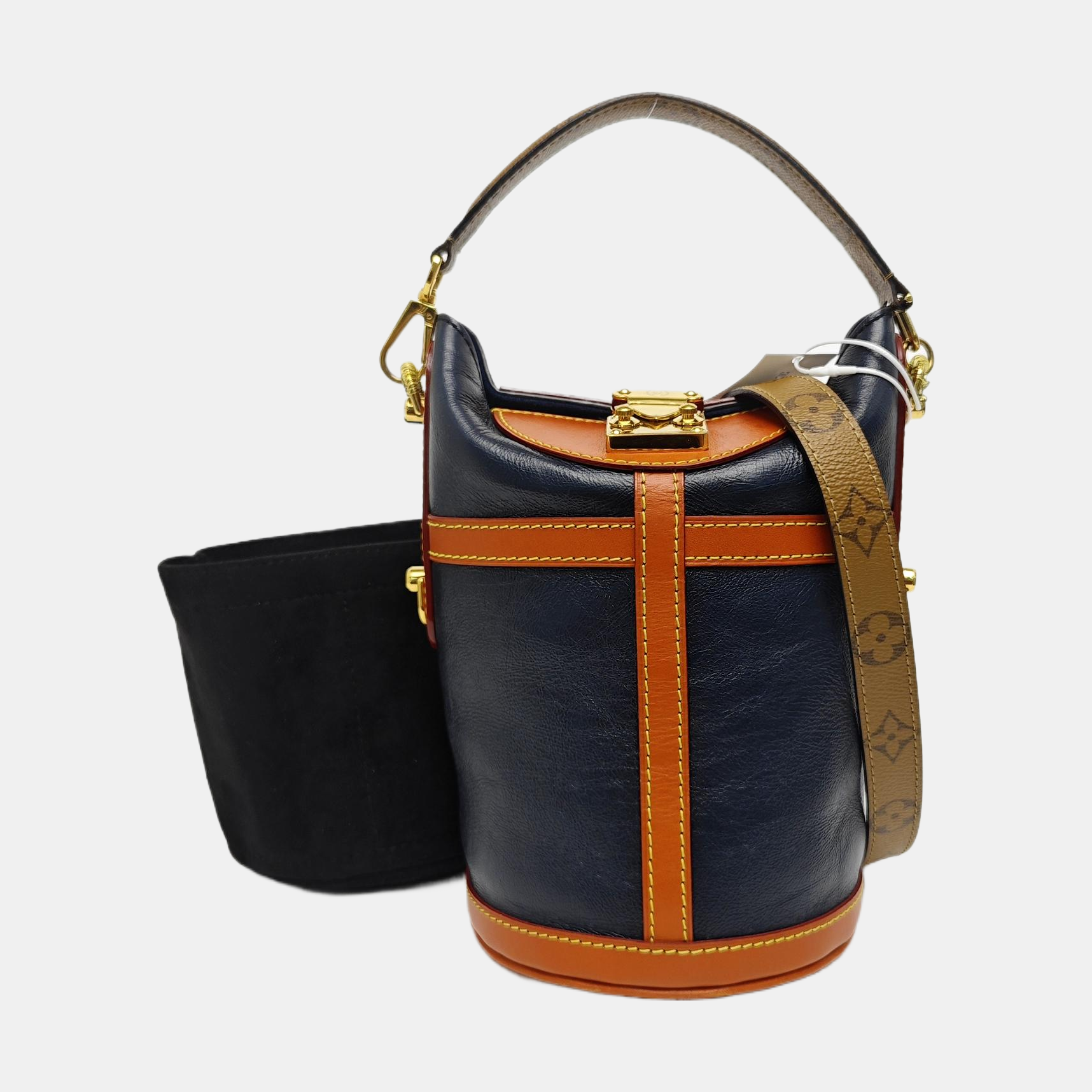 DUFFLE Monogram Calfskin Blue