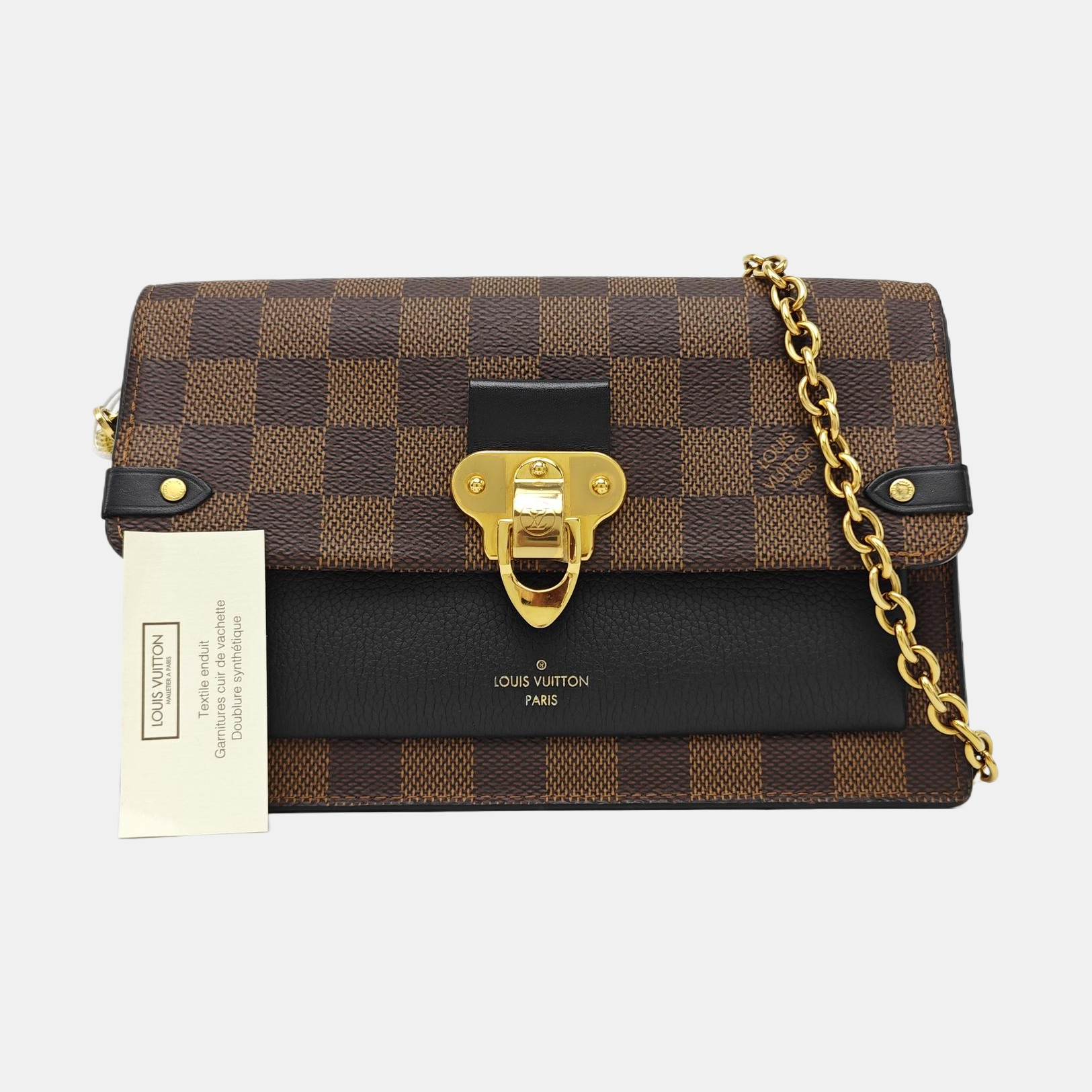VAVIN Damier Ebene Coated Canvas Brown