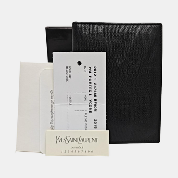 Calfskin Card Holder Black