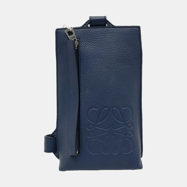 T Pouch Calfskin Blue