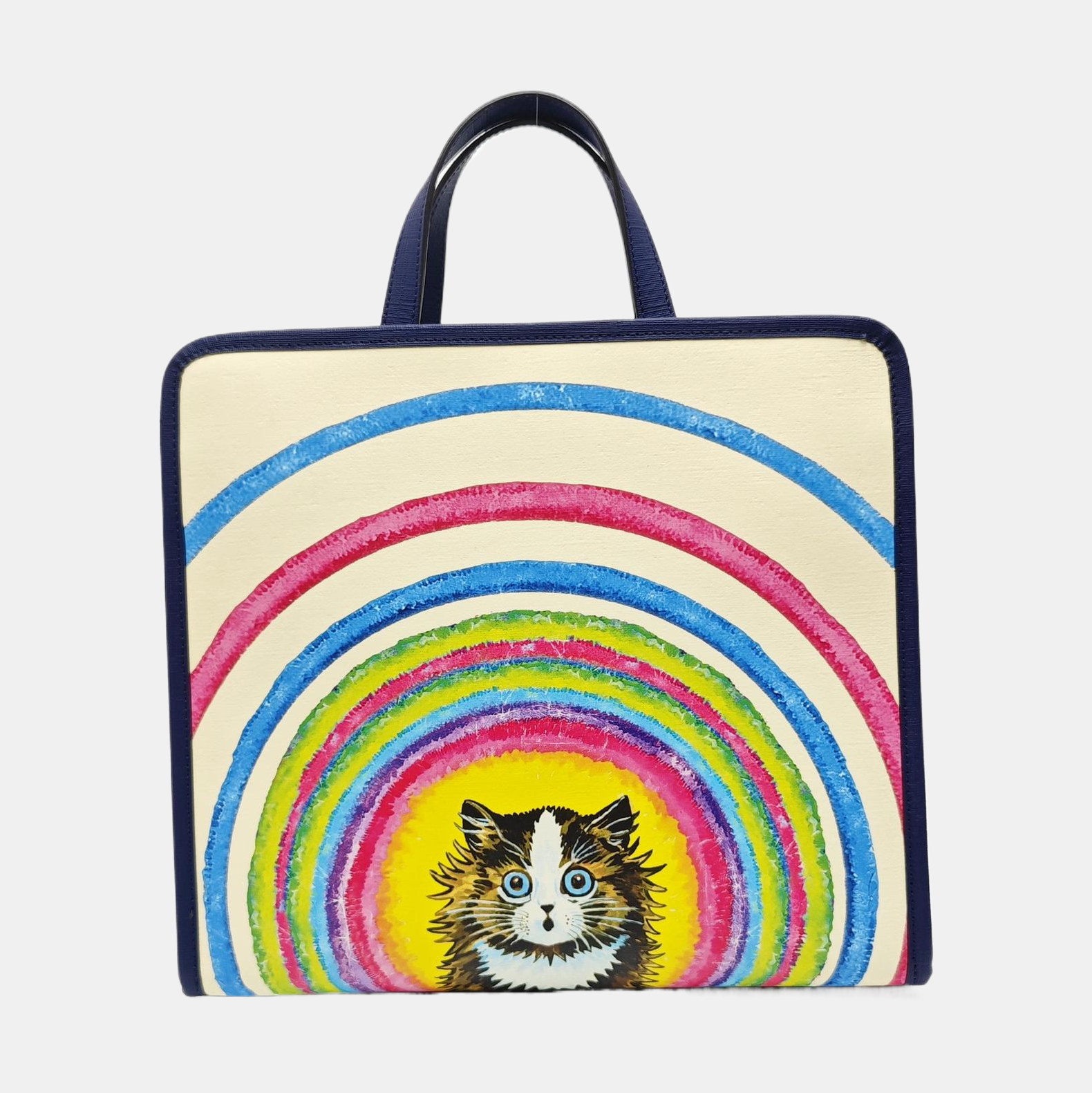 Coated Canvas Tote Bag Beige