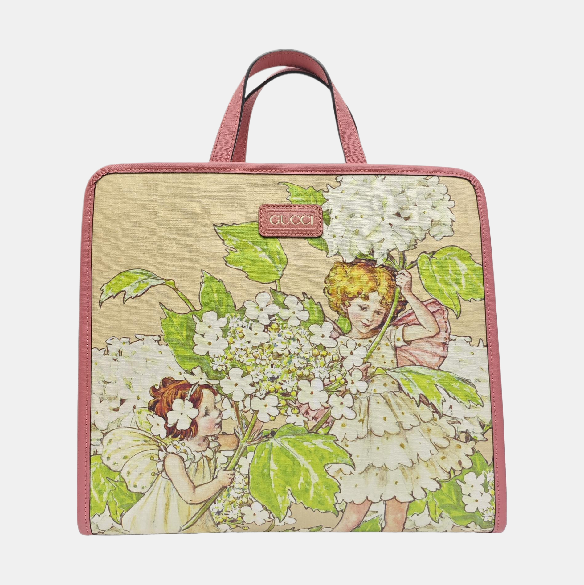 Children’s GG Bucket Monogram Coated Canvas Yellow