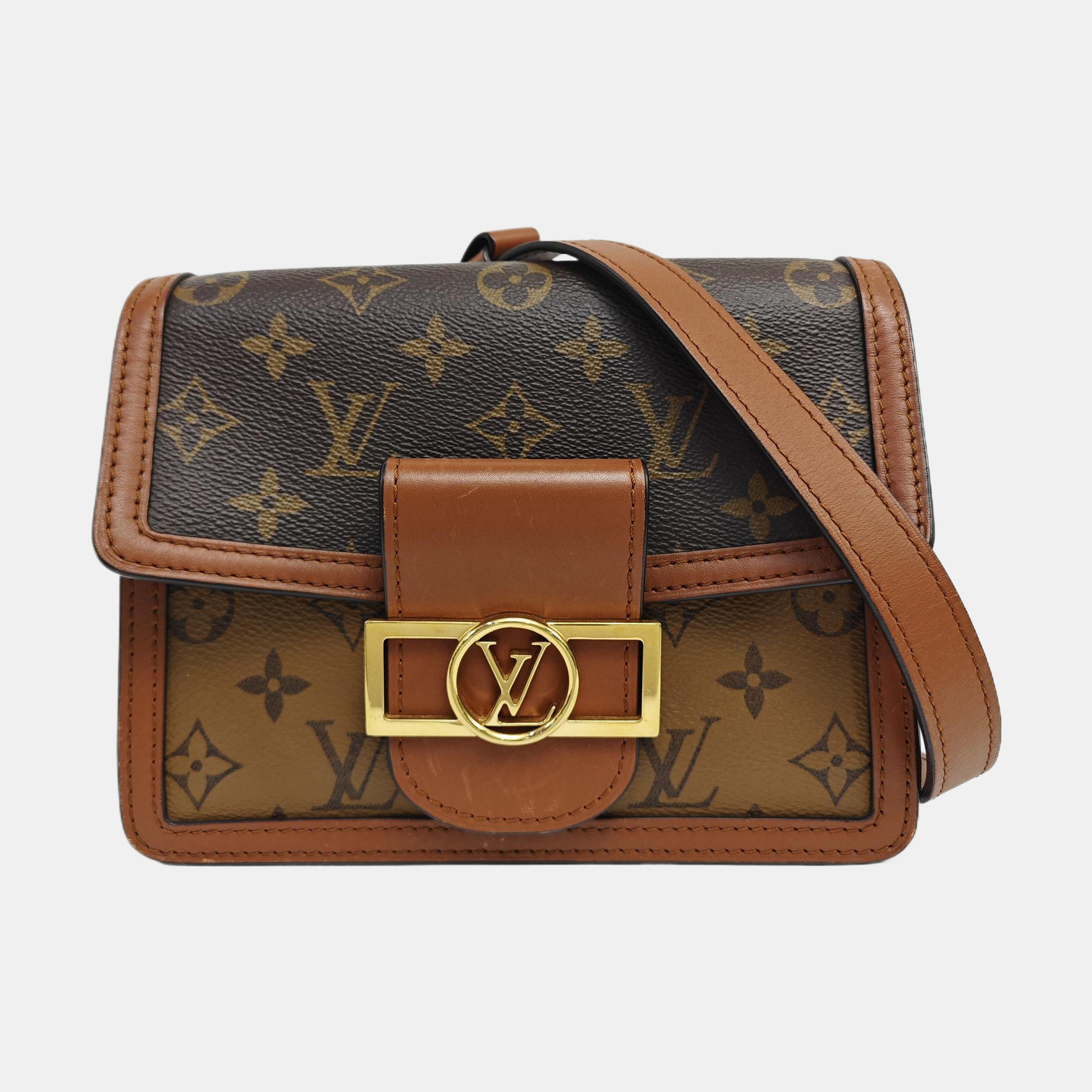 DAUPHINE Mini Coated Canvas Brown