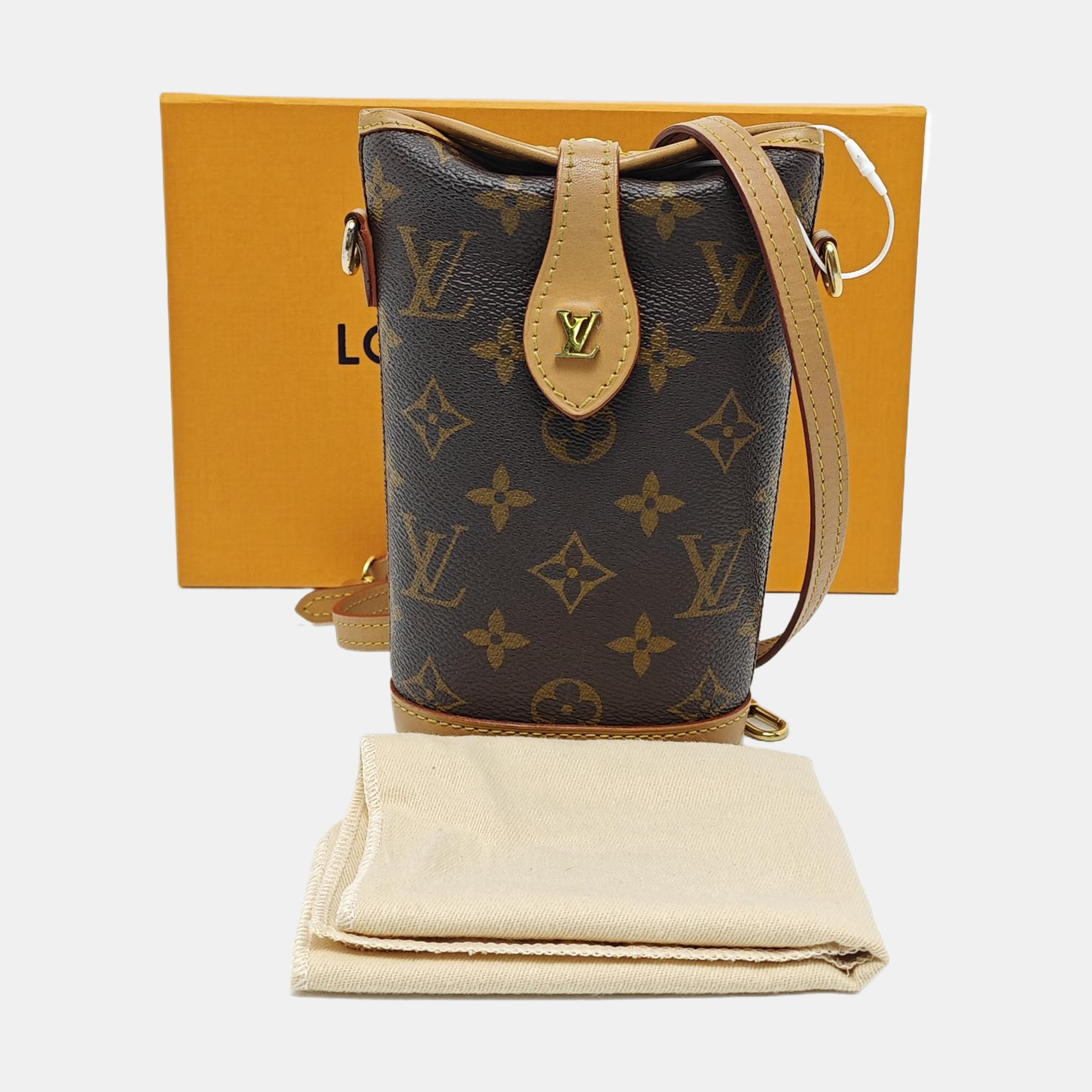 FOLD ME Monogram Coated Canvas Brown