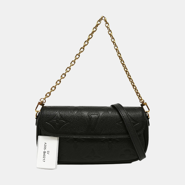 IVY Monogram Calfskin Black