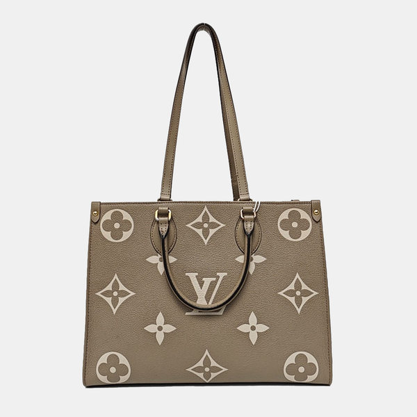 ONTHEGO MM Monogram Calfskin Gray