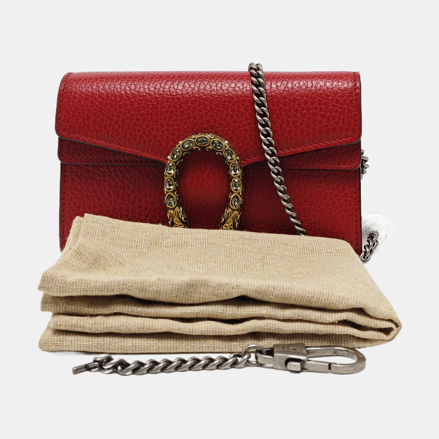 Dionysus Super Mini Calfskin Red