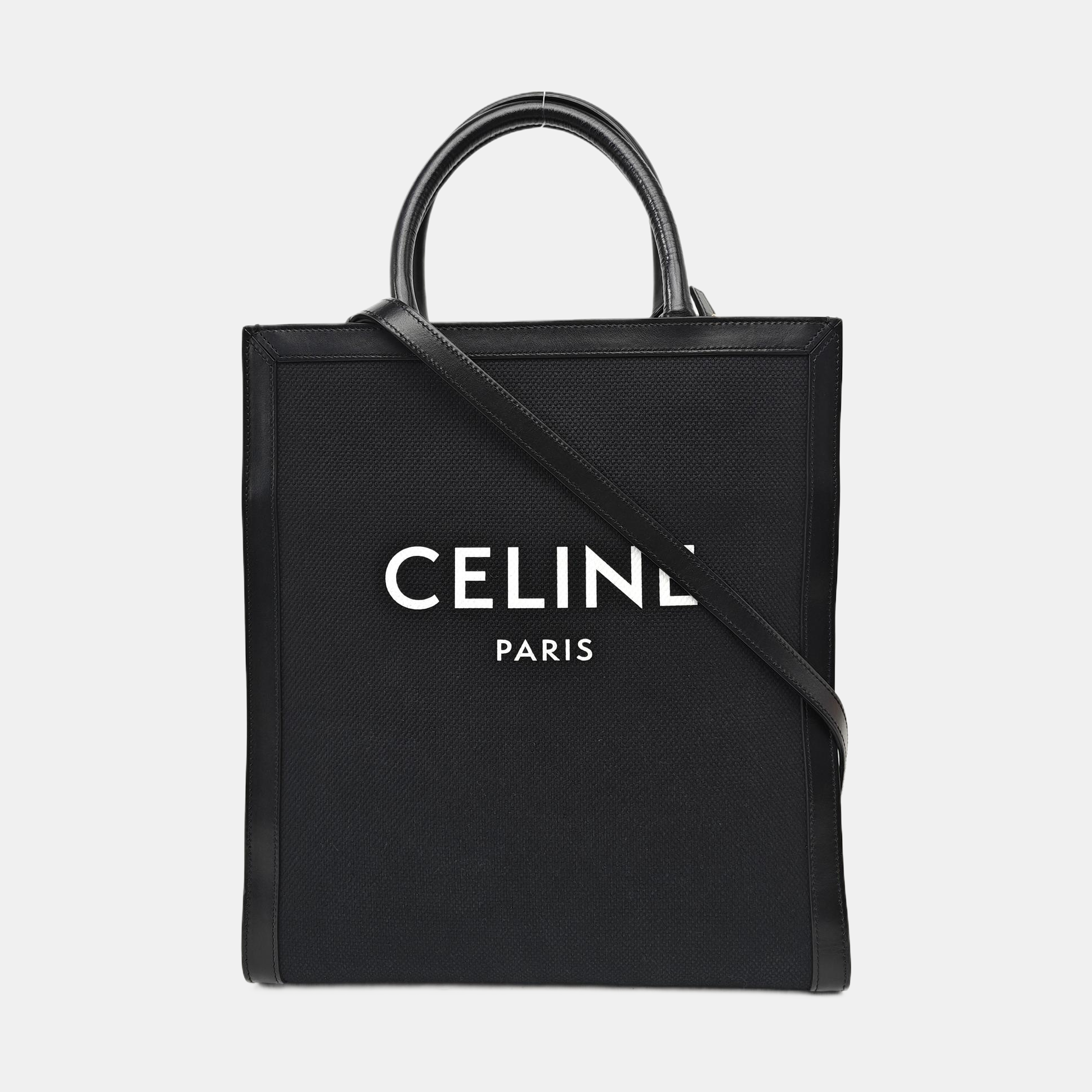 CABAS CELINE Small Canvas Black