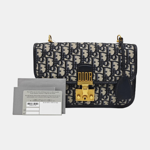 Dioraddict Oblique Canvas Blue