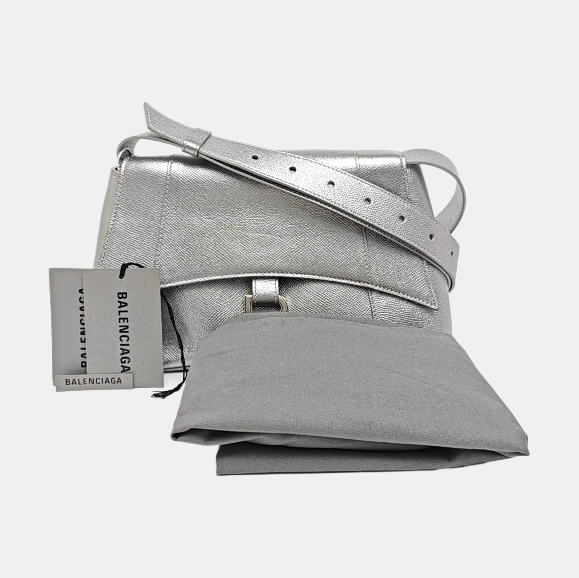 Downtown Small Calfskin Silver