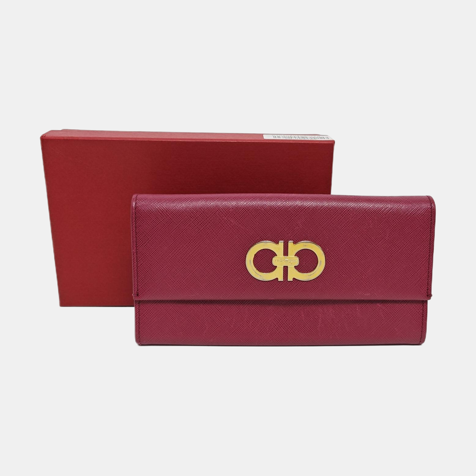Authenticated pre-owned  Gancini Calfskin Red Wallet - Wallet at Looply