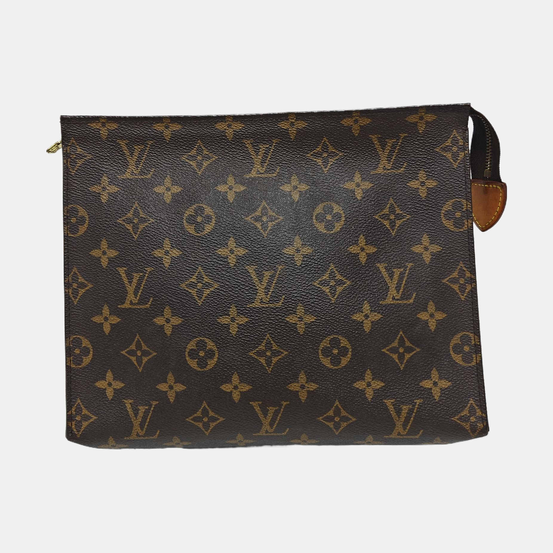 TOILET POCKET 26 Monogram Coated Canvas Brown