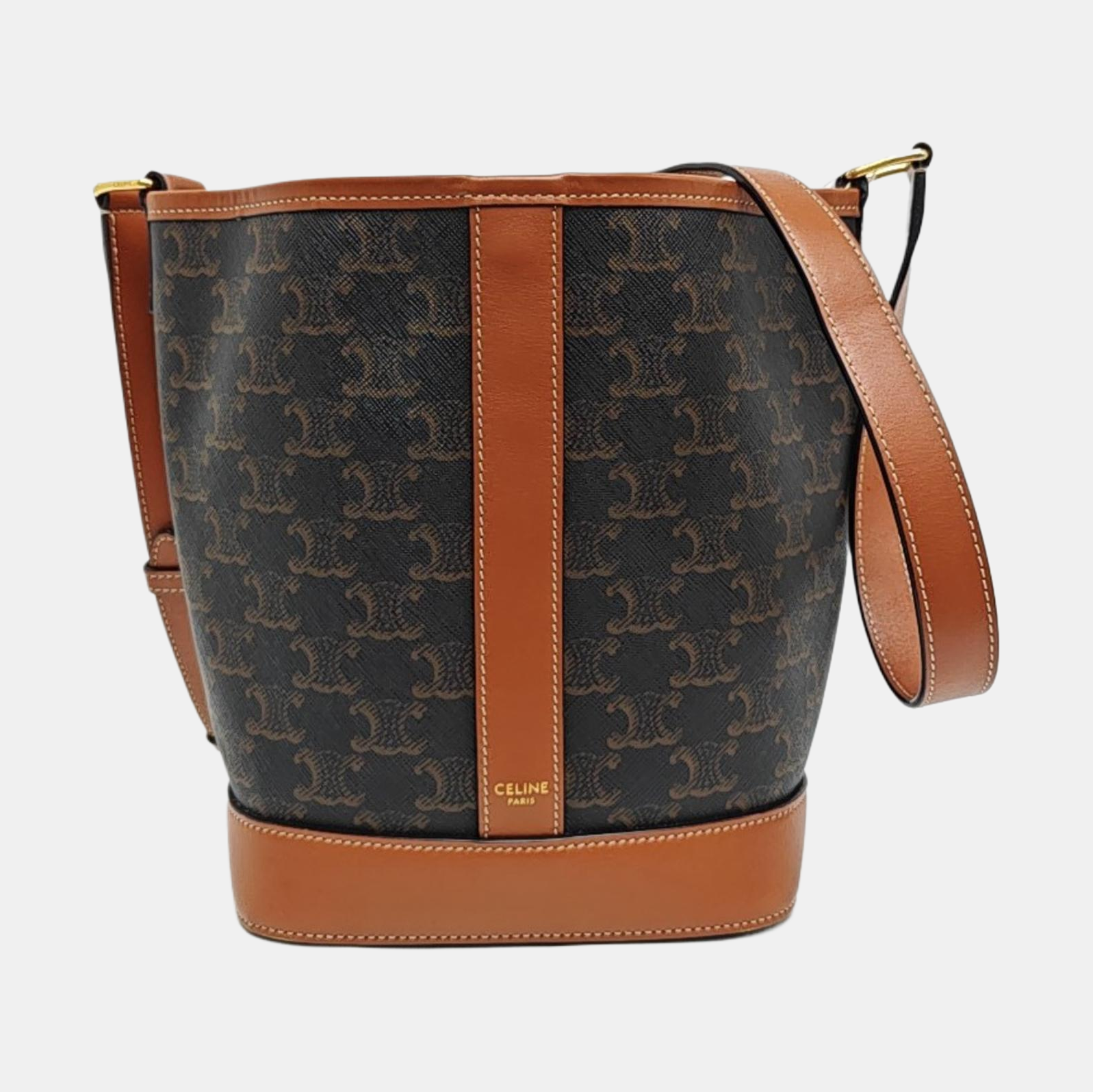 TRIOMPHE CANVAS Small Coated Canvas Brown