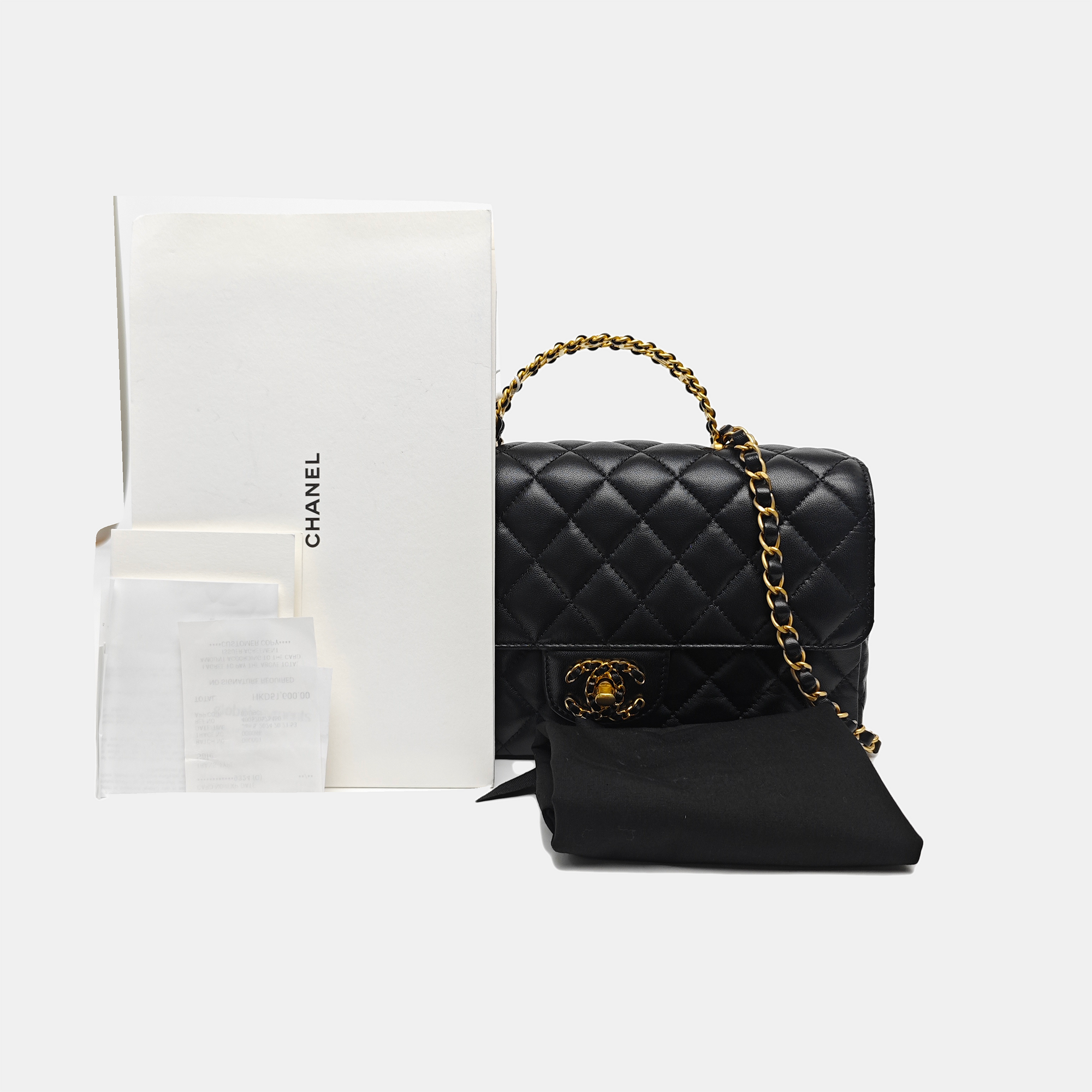 CLASSIC FLAP Small Quilted Lambskin Black
