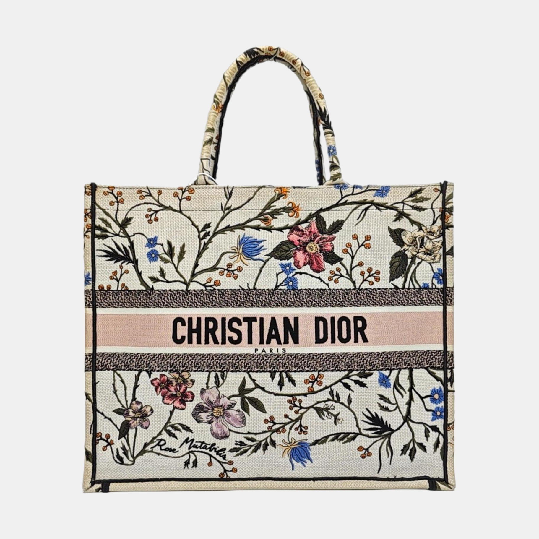 Book Tote Large Canvas Multicolor