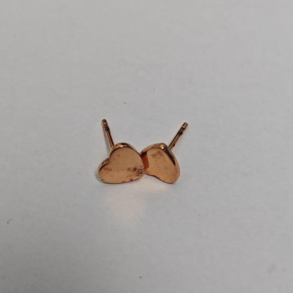 925 Sterling Silver Rose Gold Stud Earrings