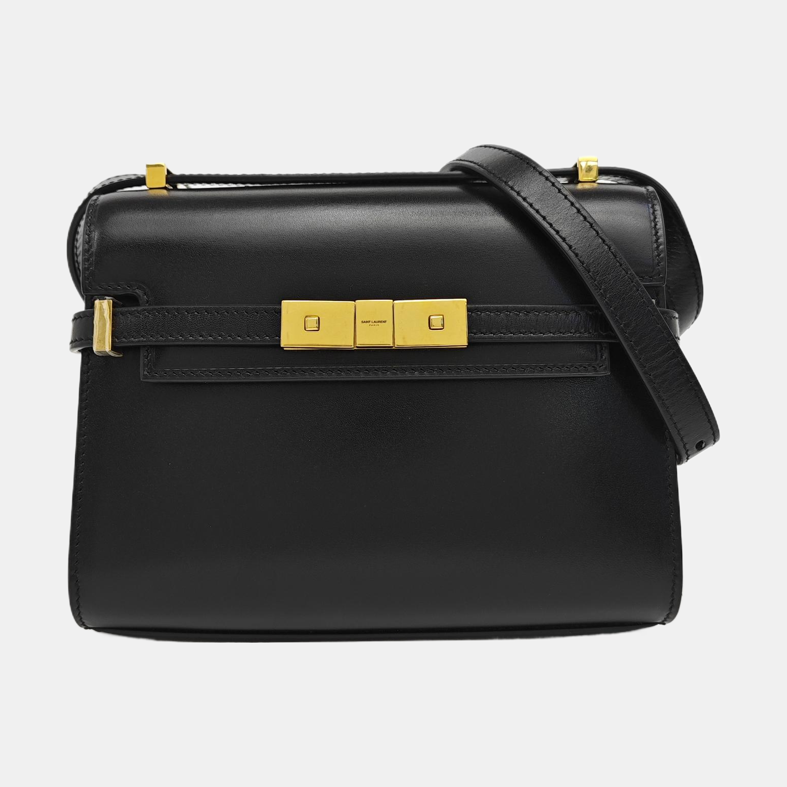 MANHATTAN Mini Calfskin Black
