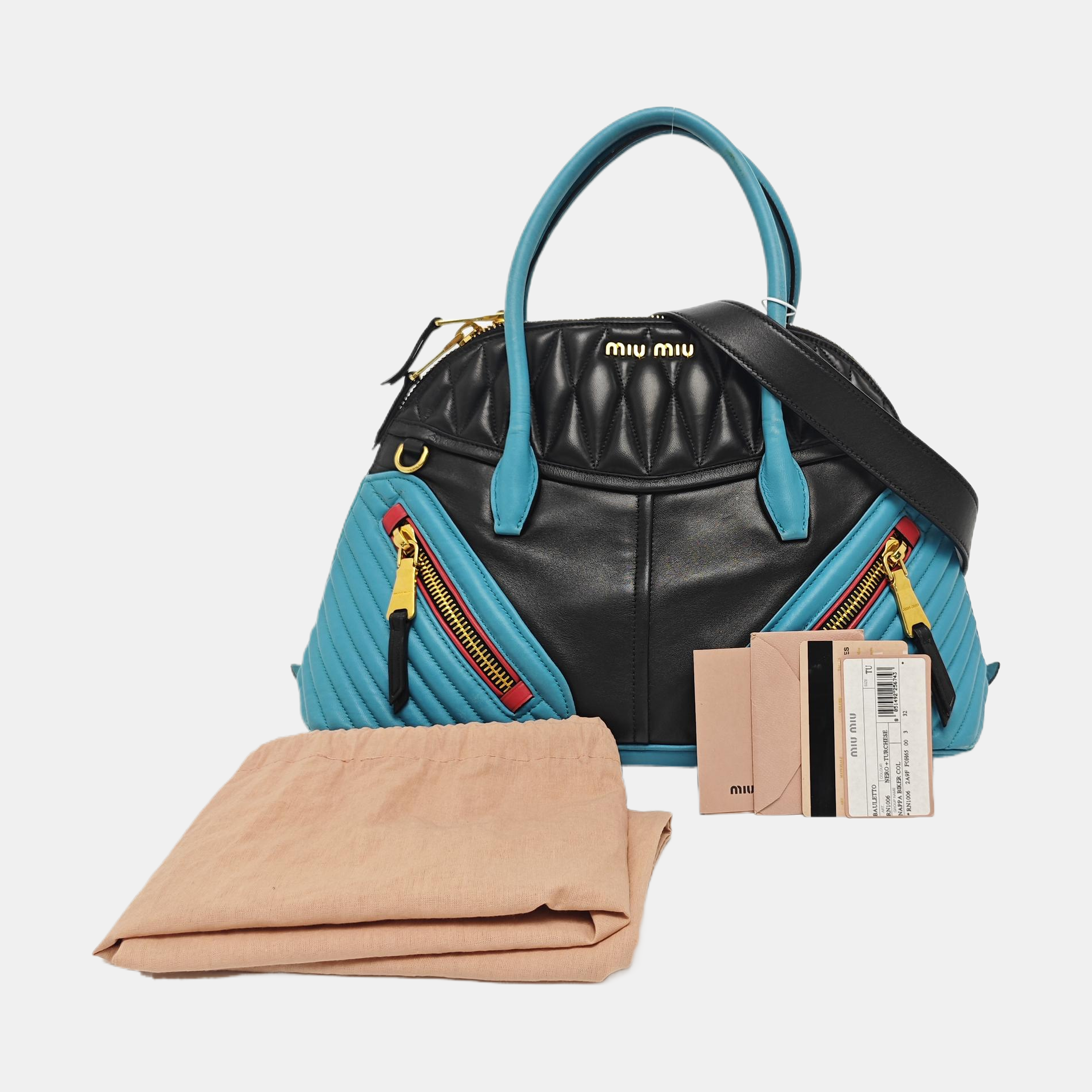 Lambskin Tote Bag Multicolor