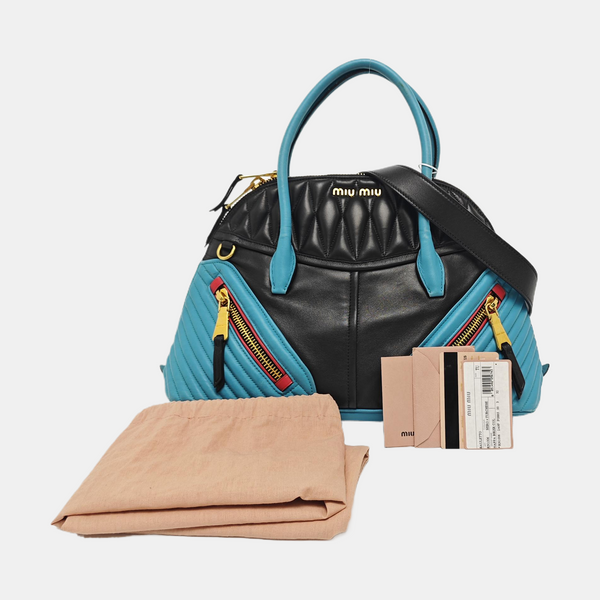 Lambskin Tote Bag Multicolor