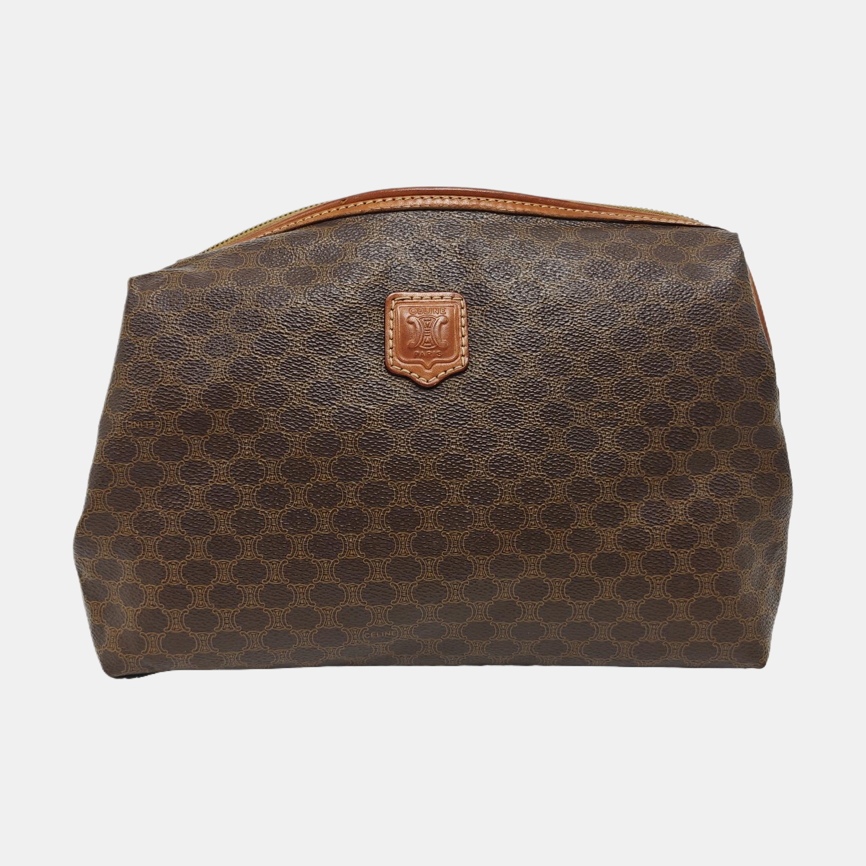 MACADAM COSMETIC BAGS Coated Canvas Brown