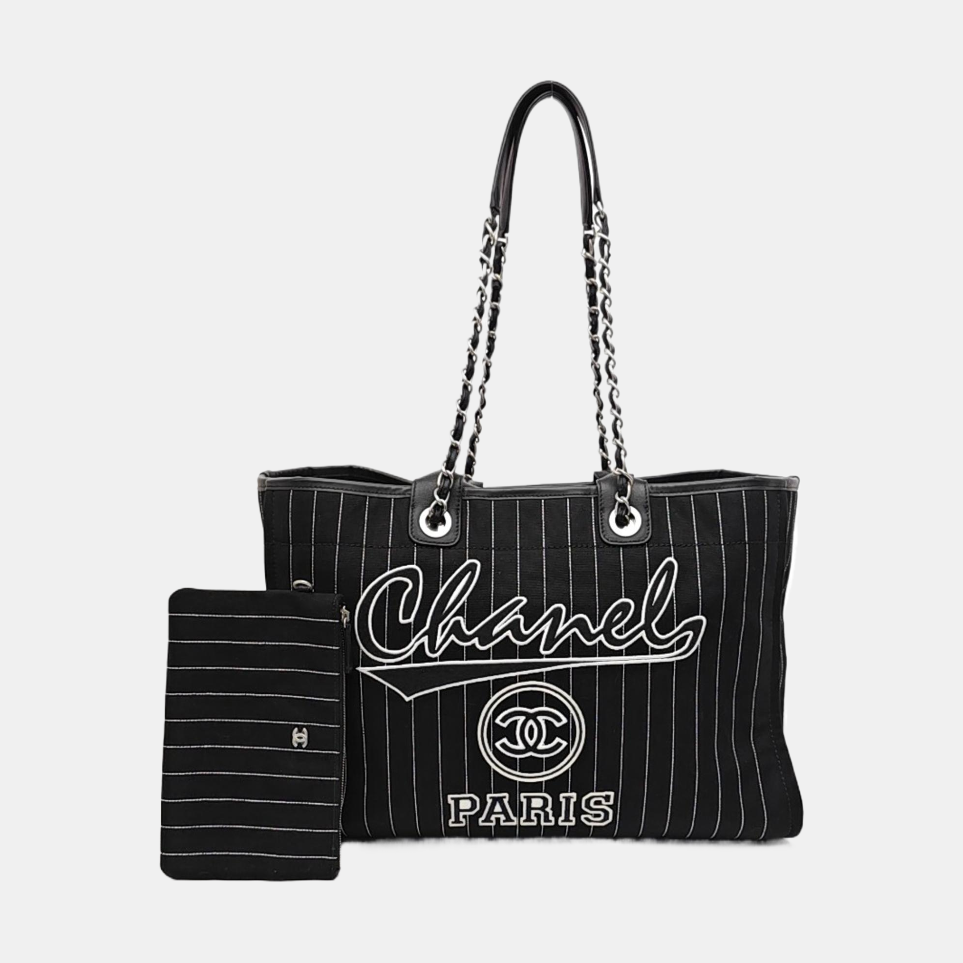DEAUVILLE Large Canvas Black