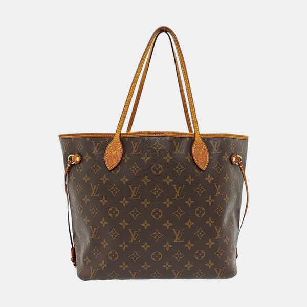 NEVERFULL MM Monogram Coated Canvas Brown