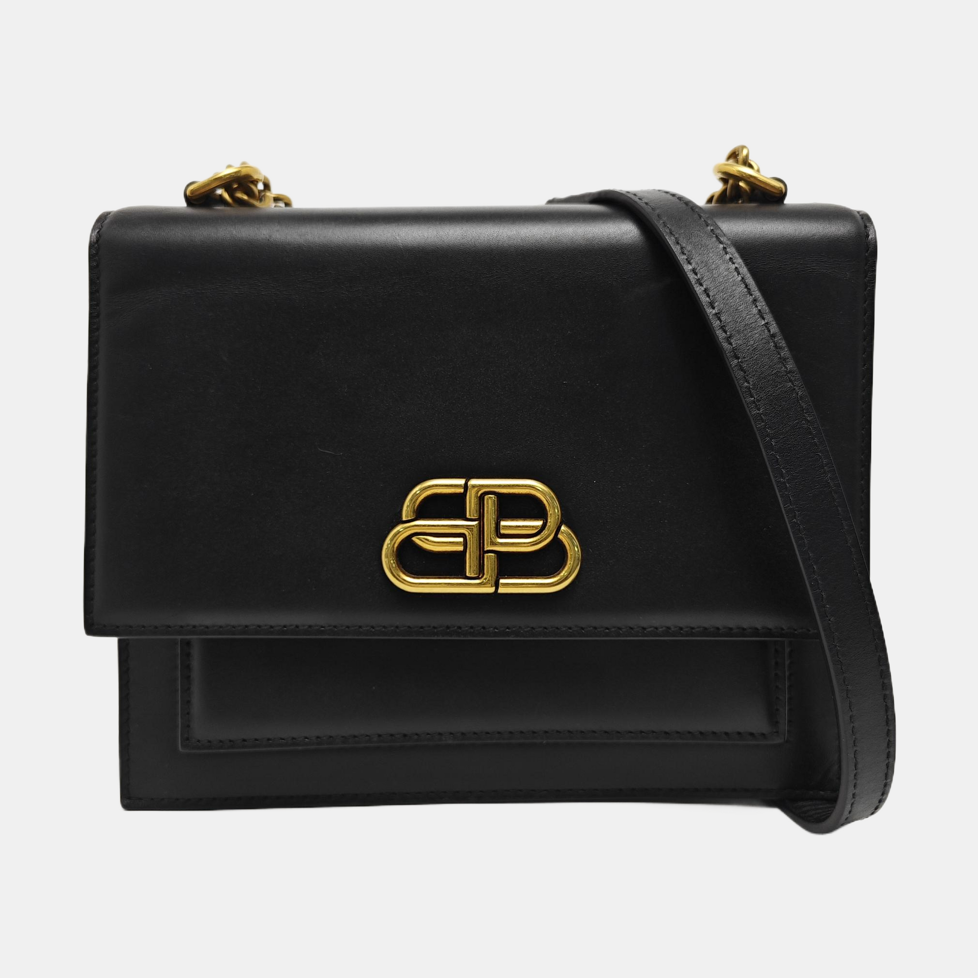 Sharp Small Calfskin Black