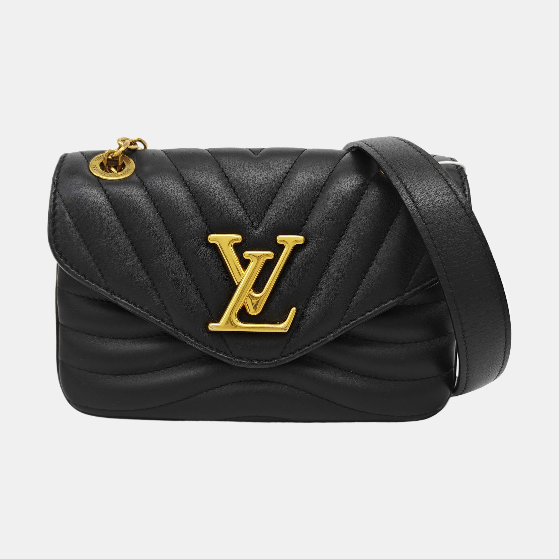 NEW WAVE PM Quilted Calfskin Black