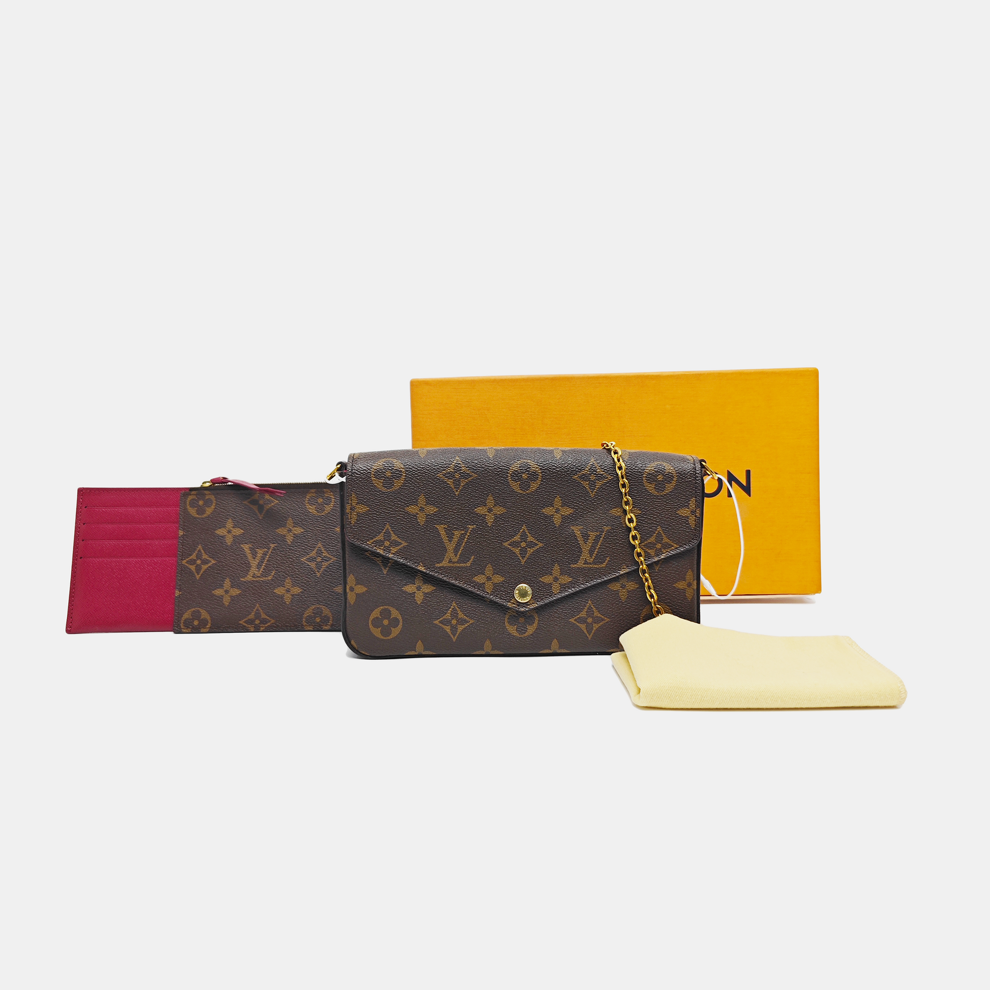 SARAH Monogram Coated Canvas Brown