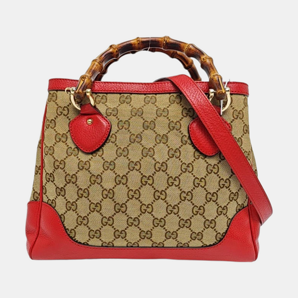 Monogram Canvas Tote Bag Beige