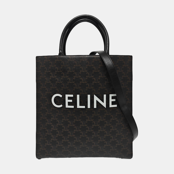 CABAS CELINE Small Coated Canvas Black