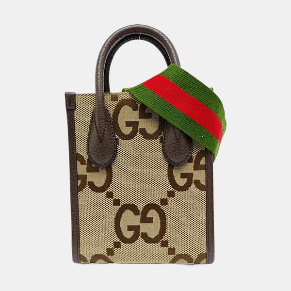 Jumbo Mini Monogram Canvas Beige