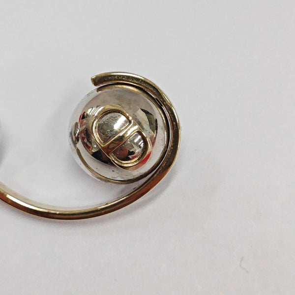 Dior Tribales Metal Silver Stud Earrings