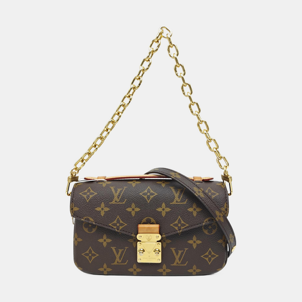 MÉTIS EAST WEST Monogram Coated Canvas Brown