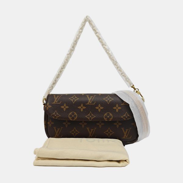 IVY Monogram Coated Canvas Brown