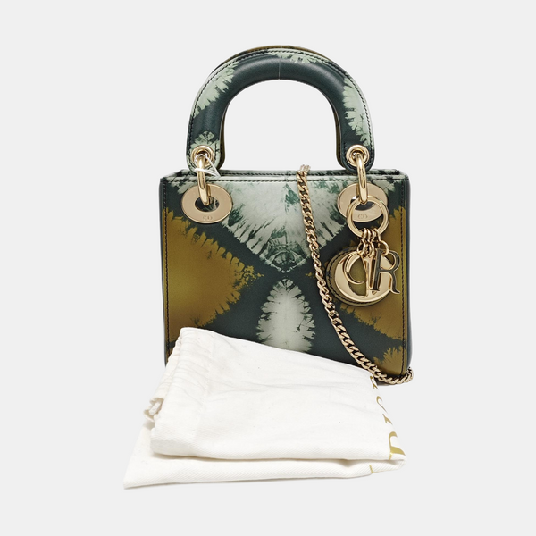 Authenticated pre-owned  Lady Dior Mini Calfskin Multicolor - Tote Bag at Looply