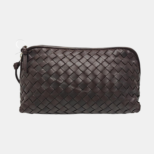 Lambskin Clutch Brown