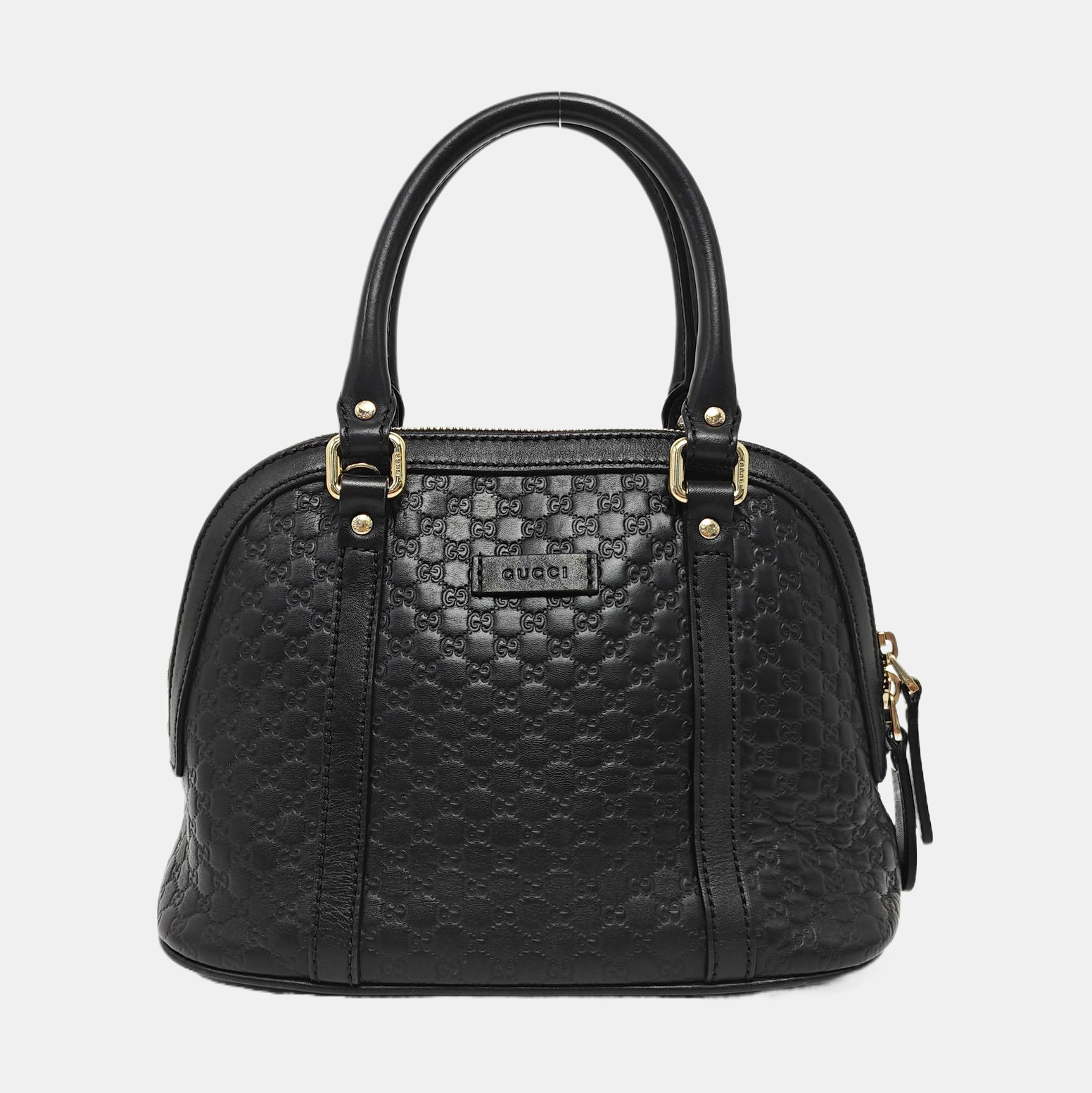 Microguccissima Monogram Calfskin Black