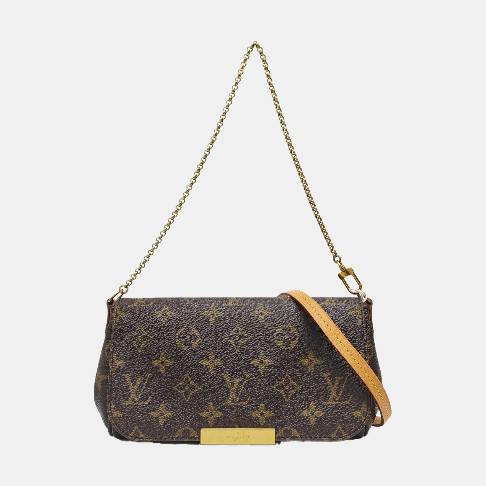 FAVORITE PM Monogram Coated Canvas Brown